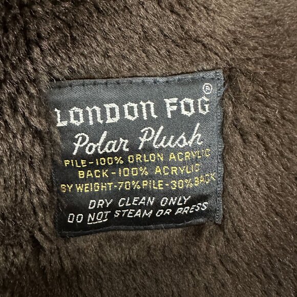 Vintage London Fog Maincoats Beige Trench Coat With Belt & Button Front 44R - Picture 7 of 9